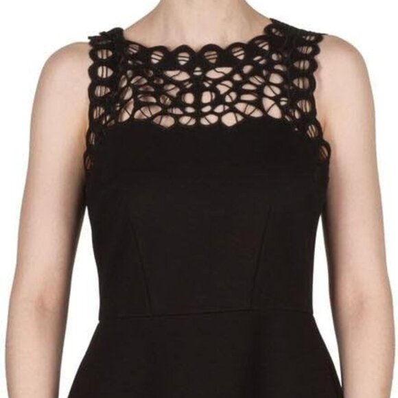 NWT Joseph Ribkoff Cutout Black Dress Size 6 - Picture 14 of 15